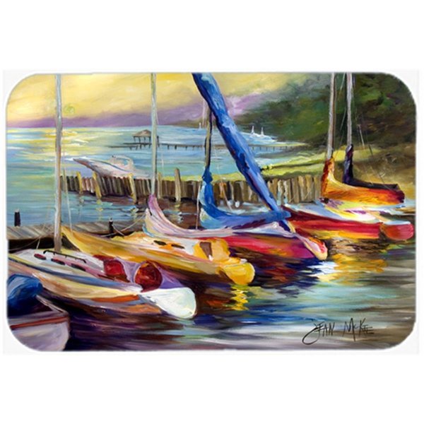 Carolines Treasures Sailboats At Sunset Mouse Pad- Hot Pad and Trivet JMK1036MP